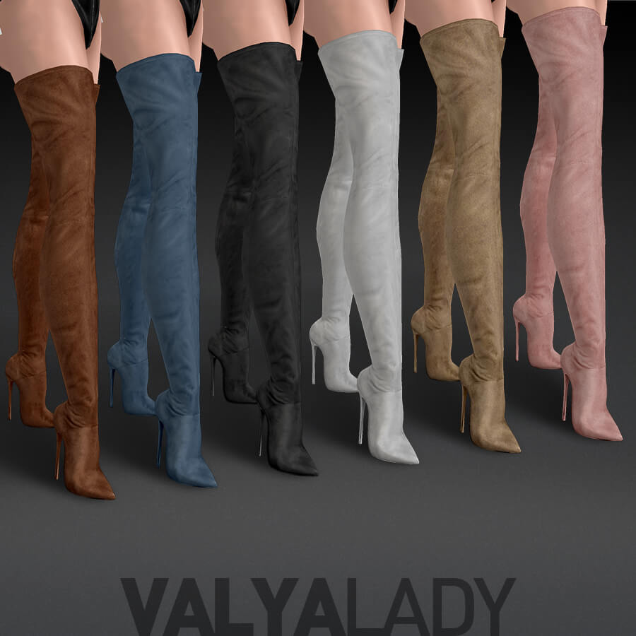 Fox Suede Leather Boots by ValyaLady