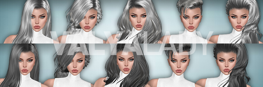 IceDiva and SteelStar Hairstyles by ValyaLady