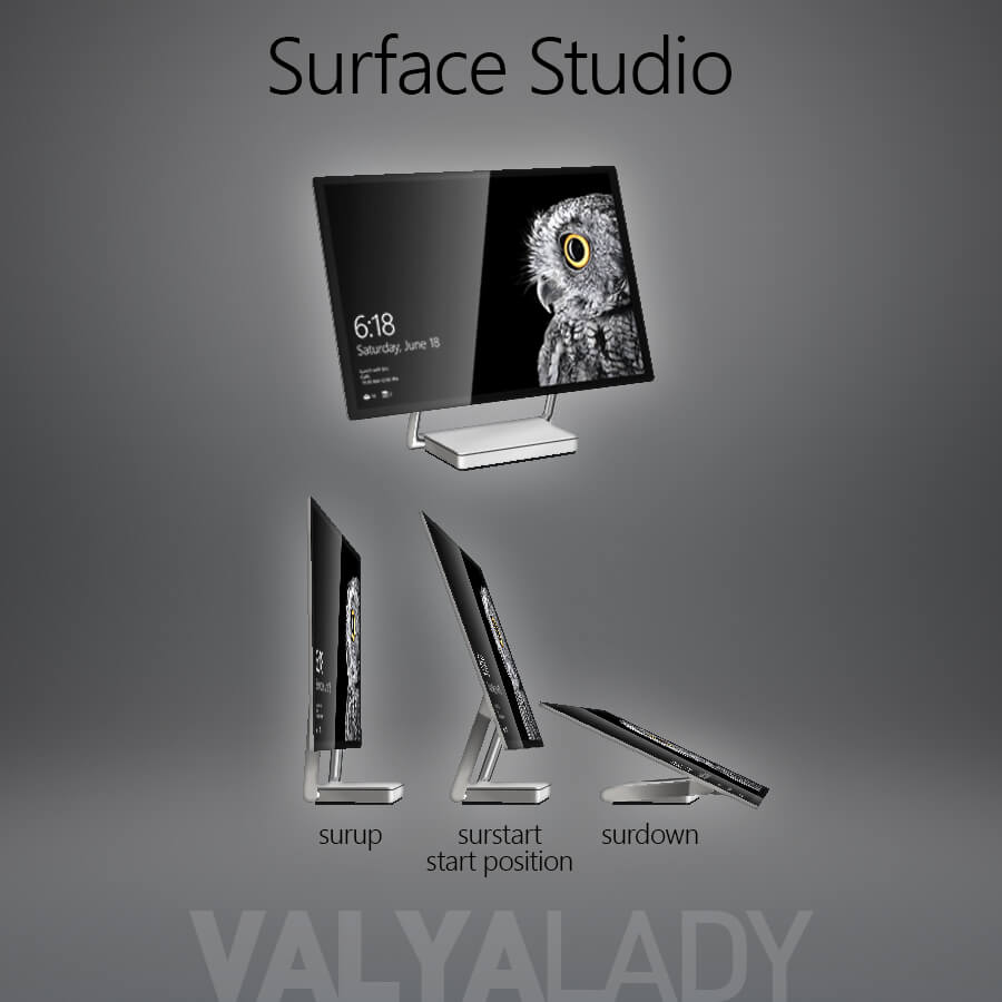 Derivable Microsoft Surface Studio by ValyaLady